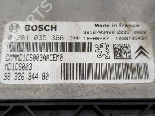 Engine control unit (ECU) OPEL VIVARO C Van (K0) 1.5 | BP29394721M57 