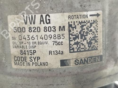 AC compressor VW CRAFTER Platform/Chassis (SZ_) 2.0 TDI FWD (SZB, SZC, SZH, SZI, SZJ, SZK, SZO, SZP, SZS... | BP32134762M34 