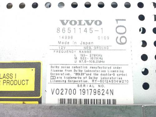 Radio VOLVO S80 I (184) D5 | BP15846725E6 