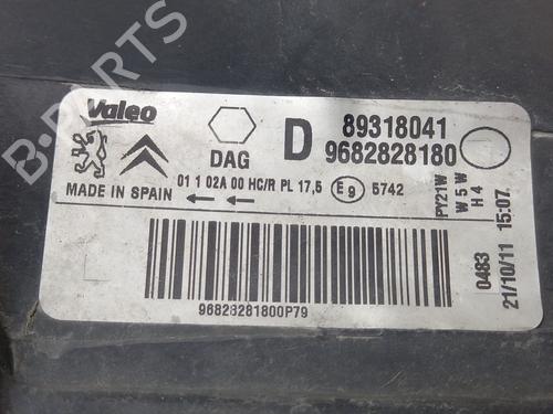 Højre forlygte CITROËN BERLINGO MULTISPACE (B9) 1.6 HDi 110 | BP28351682C29 
