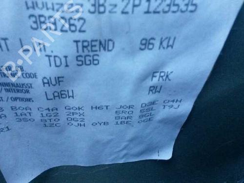 Front wiper motor VW PASSAT B5.5 (3B3) 1.9 TDI | BP1408473M29 
