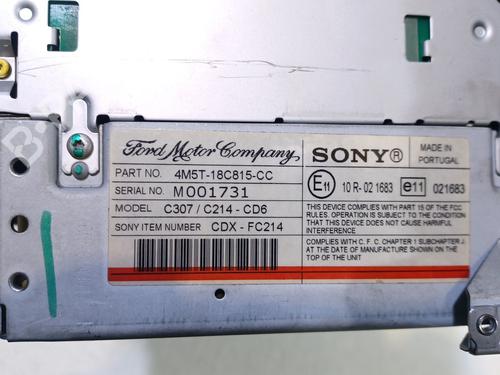 Radio FORD FOCUS C-MAX (DM2) 1.6 TDCi | BP26518529E6 