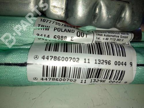 Right curtain airbag MERCEDES-BENZ V-CLASS (W447)  | BP9117444C12 