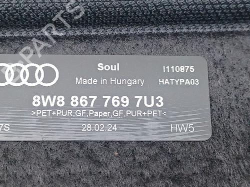Rear parcel shelf AUDI A5 Sportback (F5A, F5F) 35 TDI | BP29544727C85 