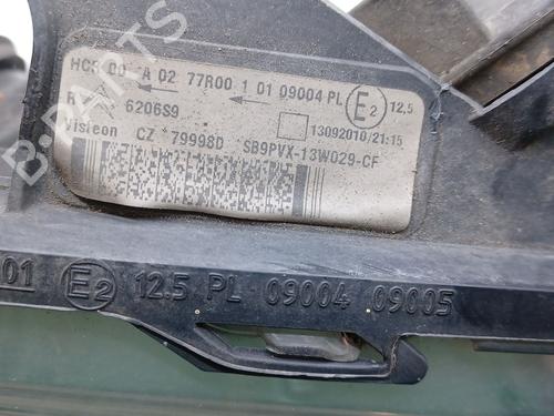 Right headlight CITROËN DS3 (SA_) 1.6 HDi 90 | BP31811349C29 