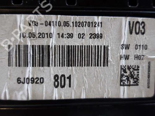 Instrument cluster SEAT IBIZA IV (6J5, 6P1)  | BP4444914C47 