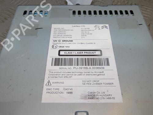 Radio CITROËN C4 II (NC_) 1.6 HDi 90 | BP24534206E6 