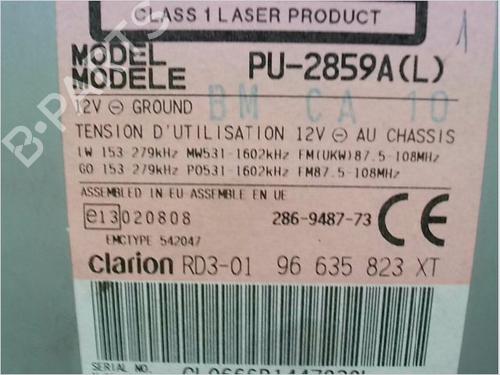 Radio PEUGEOT 206+ (2L_, 2M_) 1.4 HDi eco 70 | BP13364172E6 