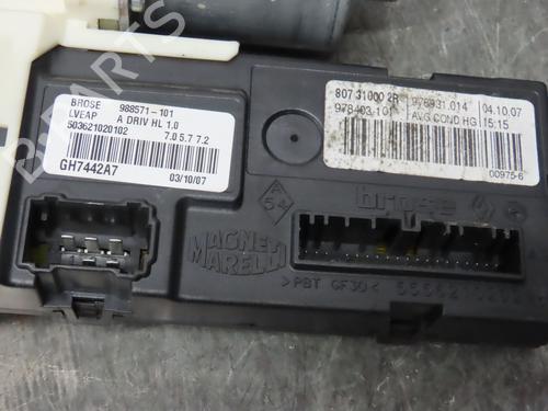 Front left window mechanism RENAULT LAGUNA III (BT0/1) 1.5 dCi (BT00, BT0A, BT0T, BT1J) | BP16478734C22 