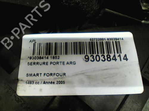 Rear left lock SMART FORFOUR (454) 1.5 CDI (454.001) | BP11213277C100 
