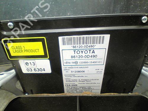 Used Radio TOYOTA YARIS (_P9_) 1.4 D-4D (NLP90_, NLP90R) (90 hp) 10762793