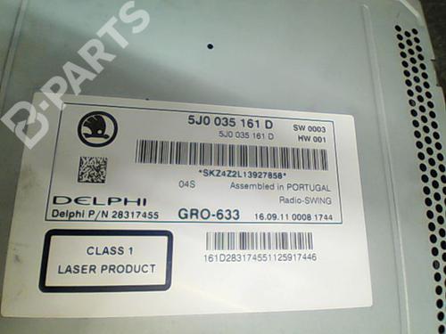Radio SKODA FABIA II (542) 1.4 TSI RS | BP10762810E6 