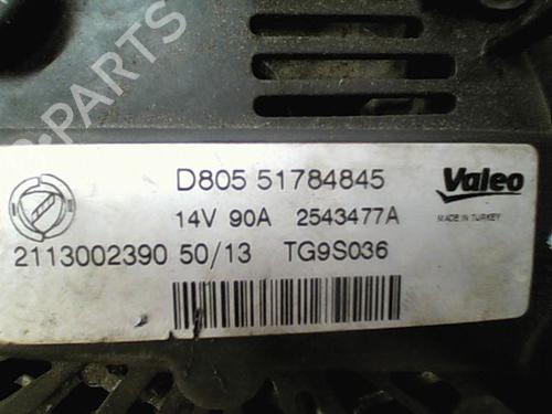 Used Alternator Alternator PEUGEOT BIPPER Tepee 1.3 HDi 75 (75 hp) 10759134 10759134
