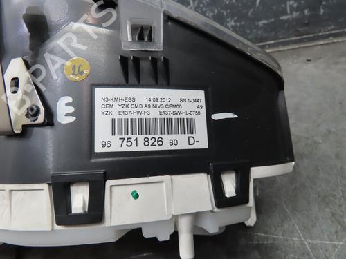 Instrument cluster PEUGEOT 208 I (CA_, CC_) 1.6 VTi | BP17193438C47 
