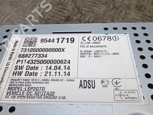 Sistema audio OPEL CORSA E (X15) 1.4 Turbo (08, 68) (101 hp) 25778096