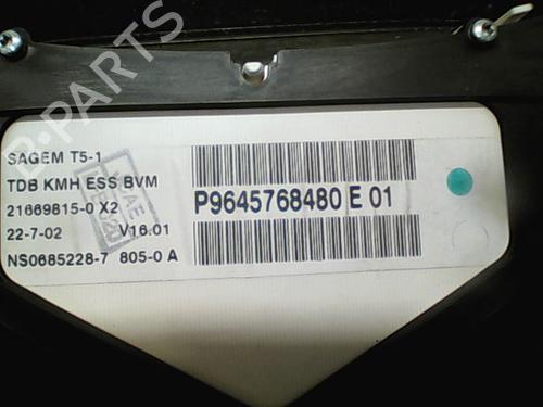 Used Instrument cluster PEUGEOT 307 (3A/C) 1.6 16V (109 hp) 23113913