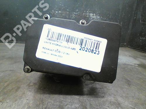 ABS Bremseaggregat RENAULT CLIO II (BB_, CB_) 1.2 16V (BB05, BB0W, BB11, BB27, BB2T, BB2U, BB2V, CB05,... (75 hp) 10760831
