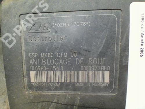 Used ABS pump PEUGEOT 1007 (KM_) 1.4 (75 hp) 10760931