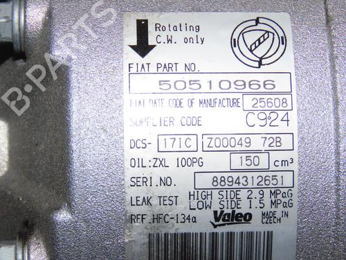 Used AC compressor ALFA ROMEO 159 Sportwagon (939_) 1.9 JTDM 16V (939BXC1B, 939BXC12) (150 hp) 25479992