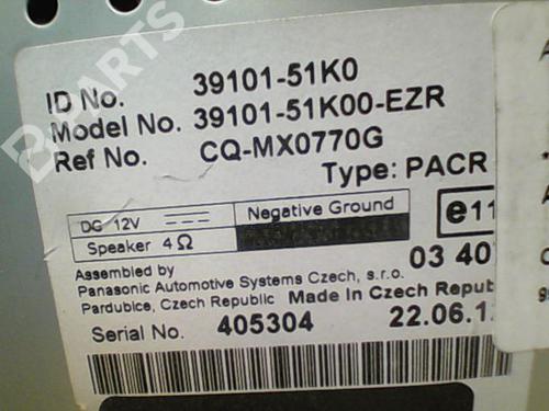 Radio OPEL AGILA B (H08) 1.0 (F68) | BP10762737E6 