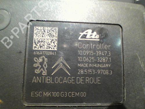 Used ABS pump PEUGEOT 208 I (CA_, CC_) 1.2 VTI 82 (82 hp) 10760748