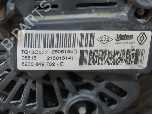 Alternador Alternador RENAULT MEGANE III Coupe (DZ0/1_) 1.2 TCe (DZ16, DZ28) (132 hp) 36873728 36873728