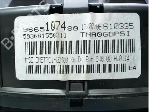 Instrument cluster PEUGEOT 308 SW I (4E_, 4H_) 1.6 HDi | BP12262295C47 