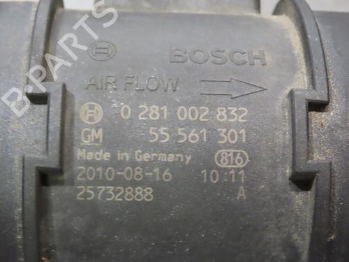 Used Mass air flow sensor Mass air flow sensor OPEL ZAFIRA / ZAFIRA FAMILY B (A05) 1.7 CDTI (M75) (110 hp) 23111618 23111618
