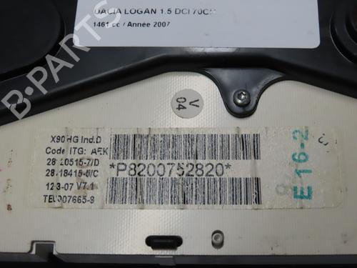 Quadrante DACIA LOGAN (LS_) 1.5 dCi (LS0K) (68 hp) 18088041