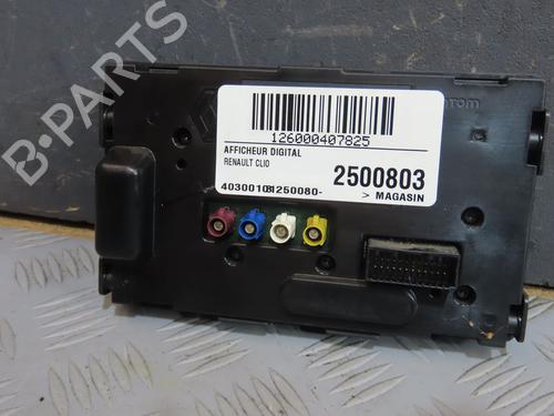 Used Display monitor RENAULT CLIO III (BR0/1, CR0/1) 1.5 dCi (BR17, CR17) (86 hp) 30403964