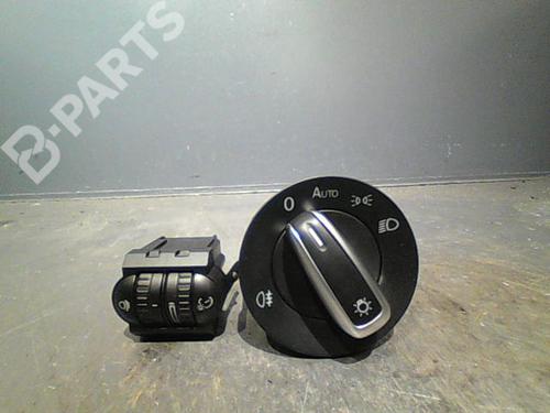 Used Headlight switch VW GOLF VI (5K1) 1.6 TDI (105 hp) 10762345