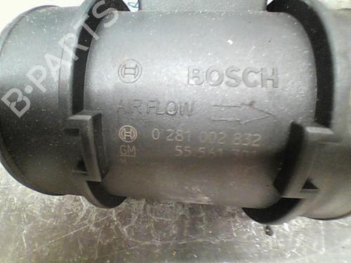 Used Mass air flow sensor OPEL ZAFIRA / ZAFIRA FAMILY B (A05) 1.7 CDTI (M75) (125 hp) 10758159