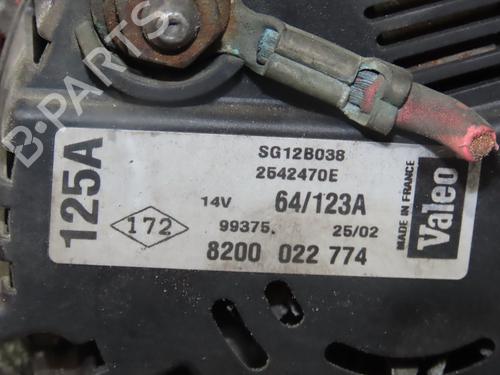 Used Alternator Alternator RENAULT CLIO II (BB_, CB_) 1.5 dCi (B/CB08) (82 hp) 33032045 33032045