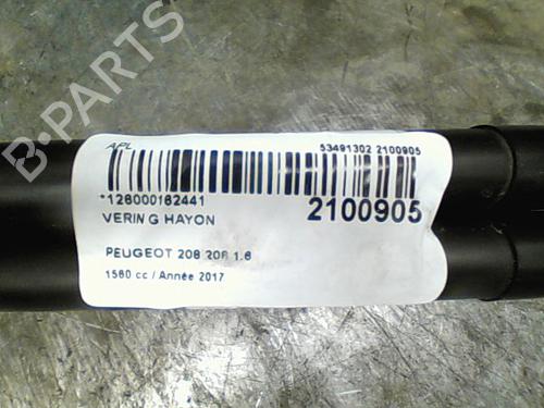 Used Tailgate lift support PEUGEOT 208 I (CA_, CC_) 1.6 BlueHDi 100 (100 hp) 14873574