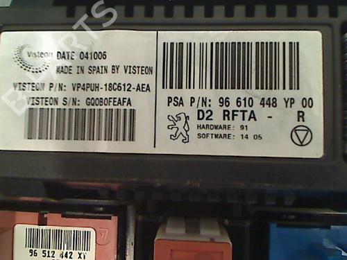 Used Climate control PEUGEOT 407 (6D_) 1.6 HDi 110 (6D9HZC, 6D9HYC) (109 hp) 23113798