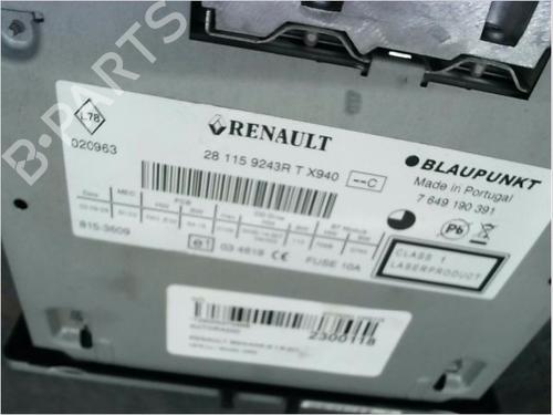 Used Radio RENAULT MEGANE III Hatchback (BZ0/1_, B3_) 1.9 dCi (BZ0N, BZ0J) (131 hp) 14979124