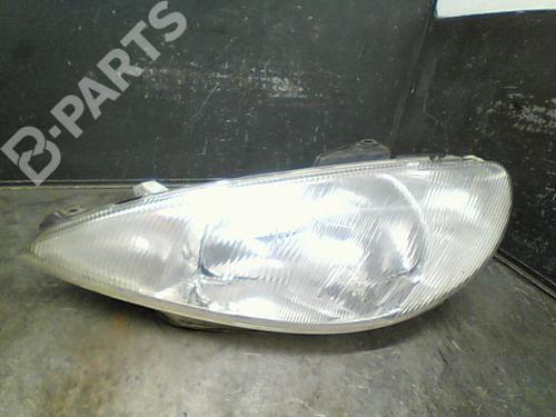 Used Left headlight PEUGEOT 206 Hatchback (2A/C) 1.4 i (75 hp) 10768144
