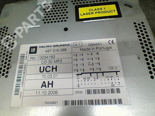 Radio OPEL CORSA D (S07) 1.3 CDTI (L08, L68) | BP10981293E6 