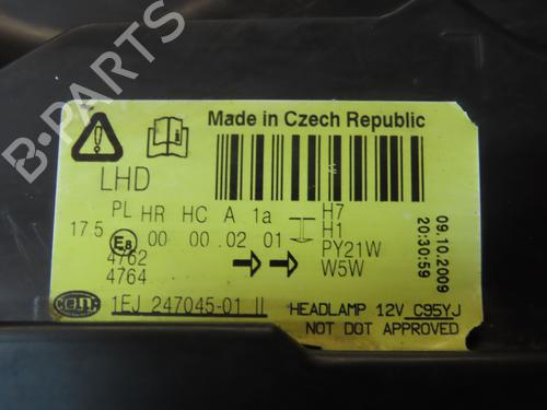 Left headlight FORD FIESTA VI (CB1, CCN) 1.4 TDCi | BP21211141C28 