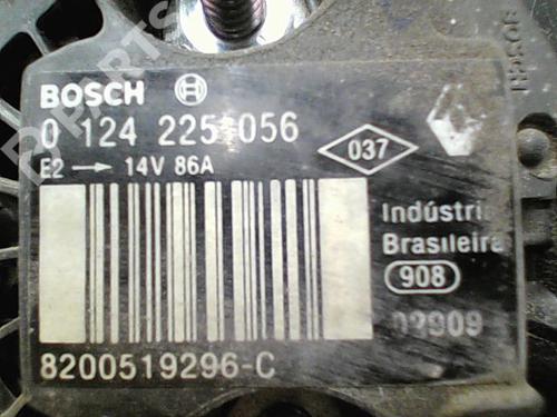 Alternator RENAULT TWINGO II (CN0_) 1.2 (CN0D) | BP10759108M7 