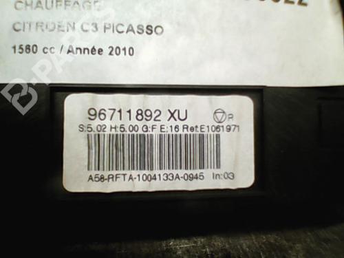 Climate control CITROËN C3 Picasso (SH_) 1.6 HDi | BP10762252I5 