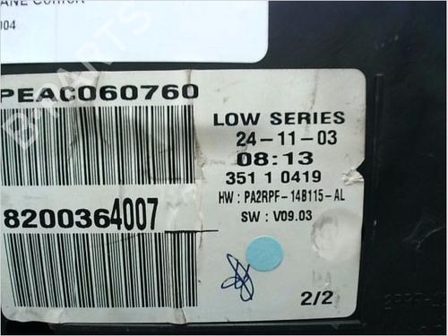 Instrument cluster RENAULT MEGANE II (BM0/1_, CM0/1_) 1.5 dCi (BM0F, BM0T, BM2B, CM0F, CM0T) | BP12528870C47 