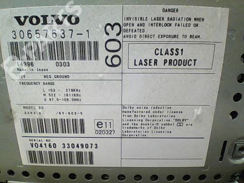 Radio VOLVO S60 I (384) D5 | BP11211519E6 
