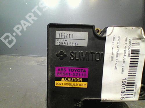 ABS pump TOYOTA YARIS (_P1_) 1.4 D-4D (NLP10_, NLP10R) | BP10760766M43 