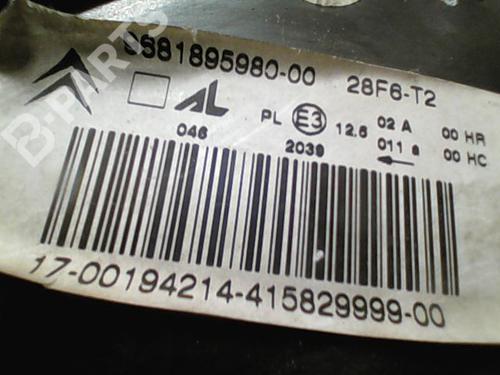 Right headlight CITROËN C3 Pluriel (HB_) 1.4 HDi | BP10768044C29 