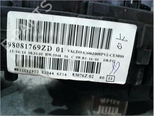 Steering column stalk PEUGEOT 2008 I (CU_) 1.6 VTi | BP15582992I23 