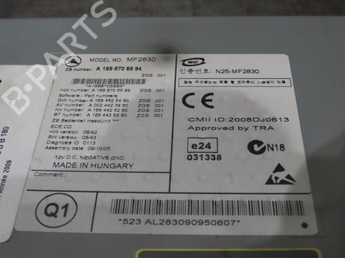 Radio MERCEDES-BENZ B-CLASS Sports Tourer (W245) B 180 CDI (245.207) | BP15798595E6 