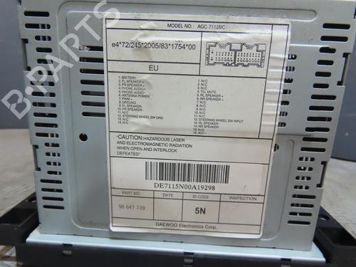 Used Radio CHEVROLET CAPTIVA (C100, C140) 2.0 D 4WD (150 hp) 27728952