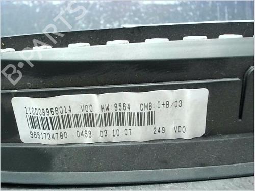 Used Instrument cluster CITROËN XSARA PICASSO (N68) 1.6 HDi (90 hp) 12431504