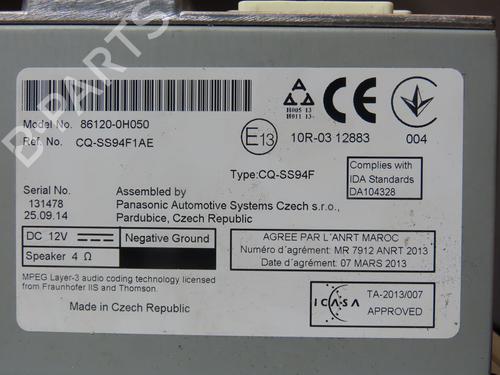 Bilradio PEUGEOT 108 1.0 VTi (69 hp) 21391793